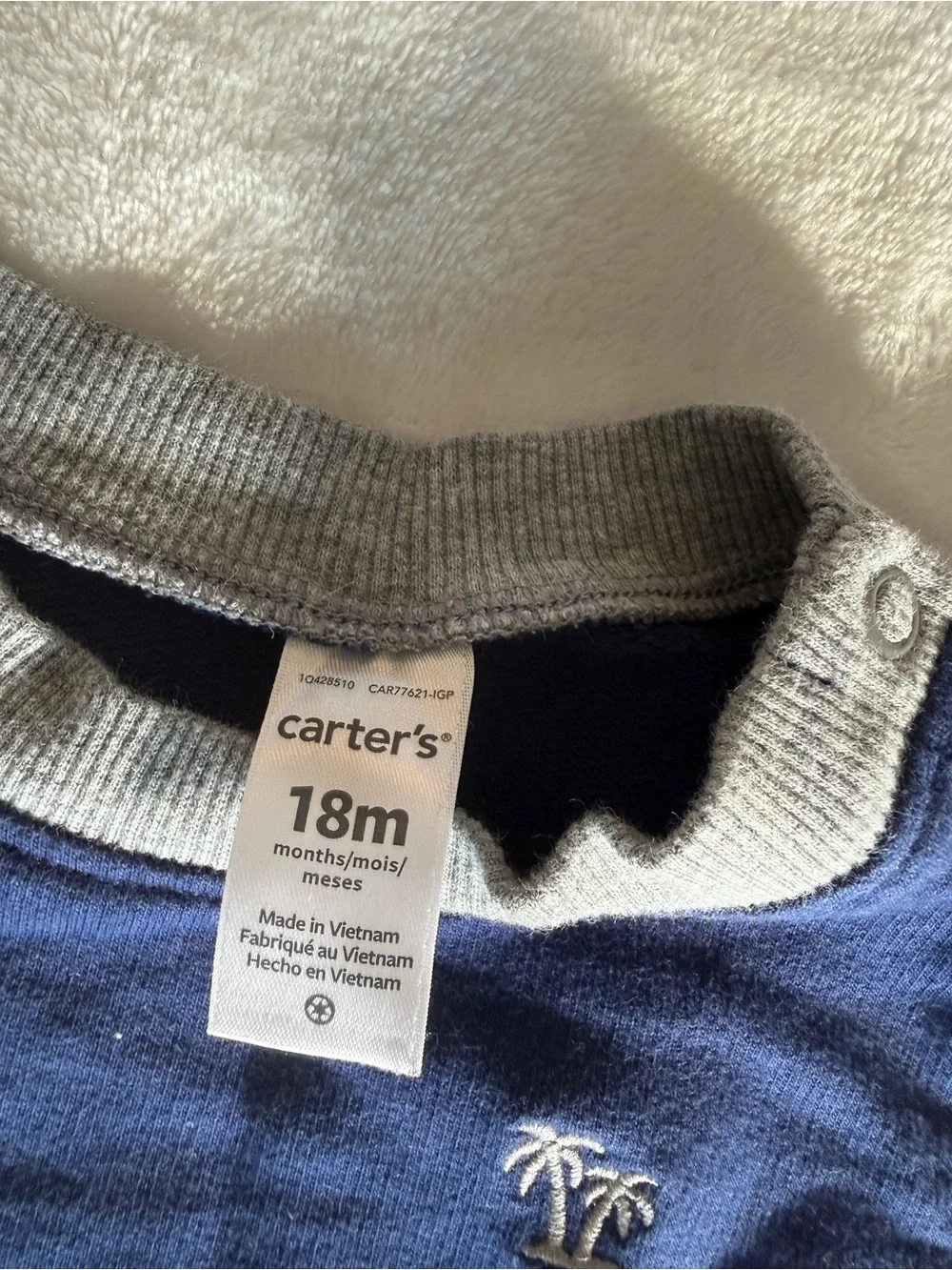 Carter’s 18M Navy 2-Piece Sweatshirt & Shorts Set